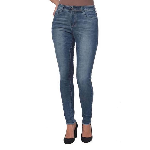NEW LOLA JEANS alexa jeans in distressed antique blue - Picture 1 of 2